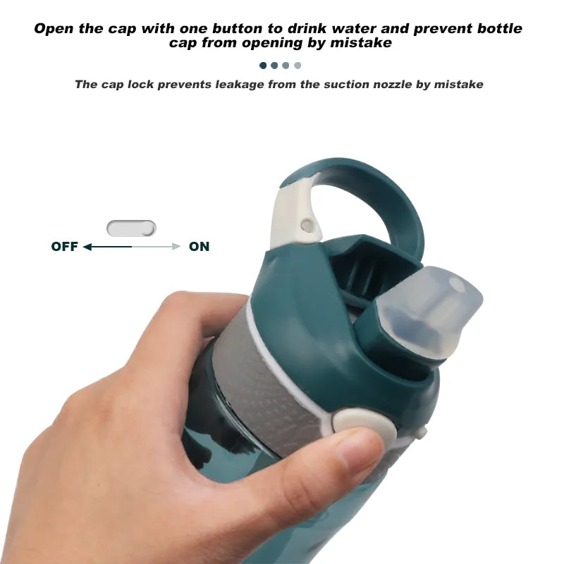 750ml Bicycle Water Bottle Portable Tritan Material Straw BPA Free Durable Outdoor Sports Shaker Fitness MTB Bike Drink Bottles