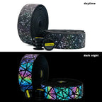 Bicycle Handlebar Tape Change Color Reflective PU+EVA Leather Dimming Sticker Belt Mountain Bike Anti-Vibration Handle Bar Tapes