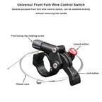 Bicycle Fork Remote Control Lever Switch With Cable Aluminum Alloy Lockout Button MTB Bike Front Fork Wire Controller Switch