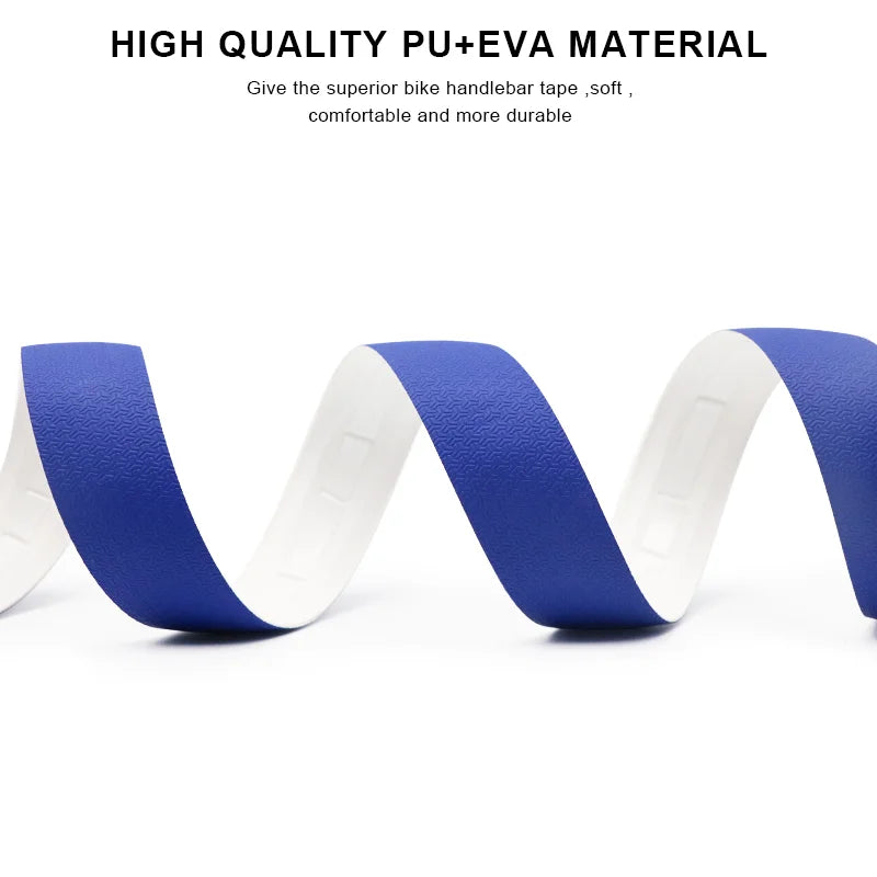 Bike Handlebar Tape PU+EVA Leather Anti-Slip Shockproof Bicycle Handle Bar Wrap Strap Racing Fixed Gear Belt Cycling Accessories