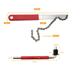 Bike Cassette Removal Tool MTB Mountain Road Bicycle Sprocket Remover Chain Whip Auxiliary Wrench Cycling Repair Accessories