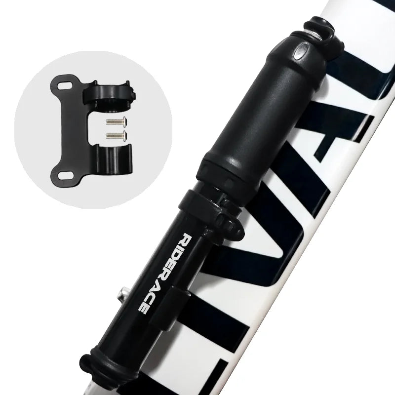 Portable Bicycle Pump With Hose Ball Needle Mountain Road Bike Hand Air Pump Tire Inflator Schrader Presta Valve MTB Accessories