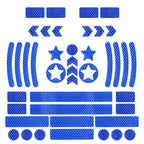 Bike Reflective Stickers MTB Scooter Helmet Body Reflective Sticker Night Safety Grid Stripe Warning Strip Bicycle Reflector