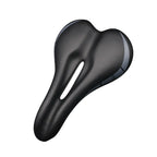 Bicycle Saddle Extra Soft Gel Leather Shock Absorbing Design Mountain Road Bike Comfort Soft Cushion Cycling Padded Wide Saddle