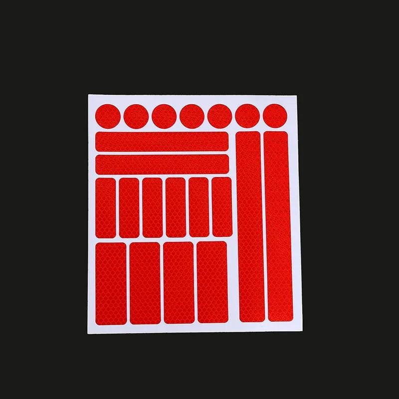 Reflective Tape Bicycle Adhesive Stickers Safety Decals Fluorescent Cycling Bike Wheel Frame Strip Sticker Warning Reflective