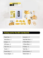 EZMTB Bike Hydraulic Disc Brake Oil Bleed Kit For Shimano Magura Hope Sram Avid Mula Hayes Road Bicycle Brake MTB Repair Tools