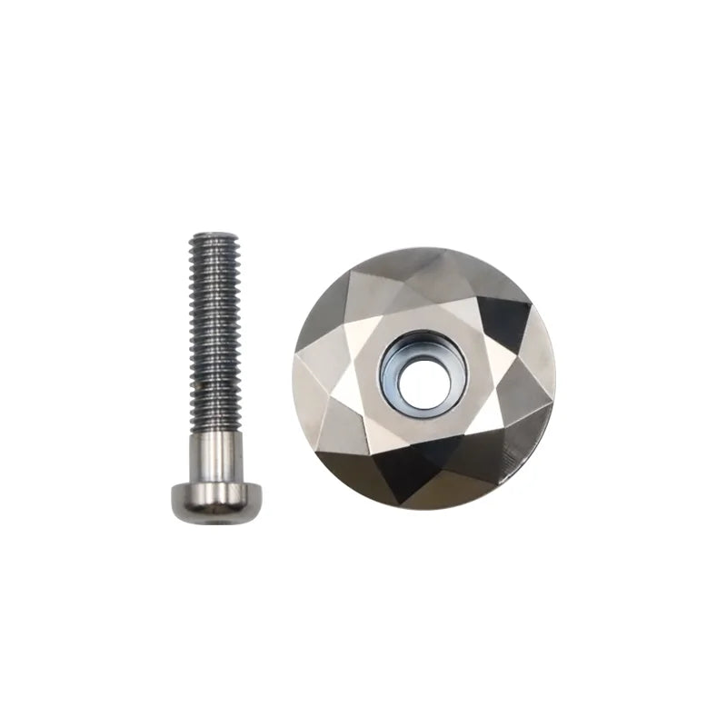 Bicycle Headset Screws Top Cap Cover Aluminum Alloy Mountain Road Bike Bowl Stem Cap Cycling Accessory For 28.6mm Fork Head Tube
