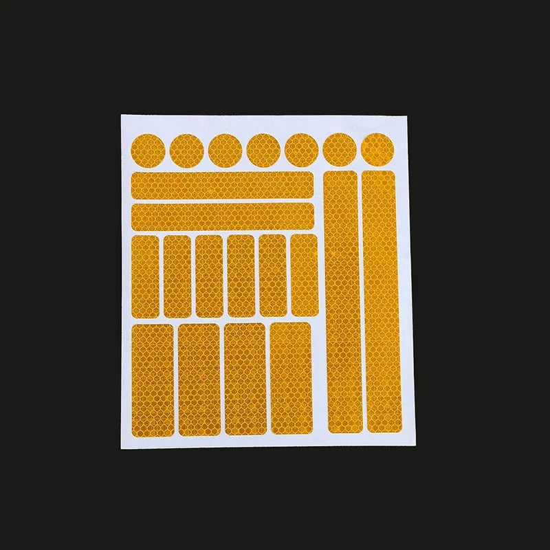 Reflective Tape Bicycle Adhesive Stickers Safety Decals Fluorescent Cycling Bike Wheel Frame Strip Sticker Warning Reflective
