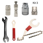 Bicycle Repair Tool Kits Bike Chain Measuring Ruler Crank Puller Extractor Tire Repair Tool Flywheel Remover Cycling Repair Part