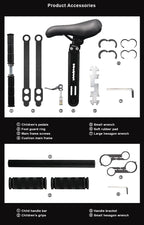 Kids Bicycle Seat MTB Bike Children Saddle Front Frame Mount Baby Seat Child Safety Handlebar Cycling Kids Quick Release Saddle