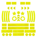 Bike Reflective Stickers MTB Scooter Helmet Body Reflective Sticker Night Safety Grid Stripe Warning Strip Bicycle Reflector