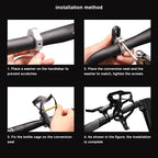 Bicycle Bottle Cage Mount Adapter Adjustable Mountain Road Bike Handlebar Water Bottle Holder Cycling Seat Post Bottle Mount