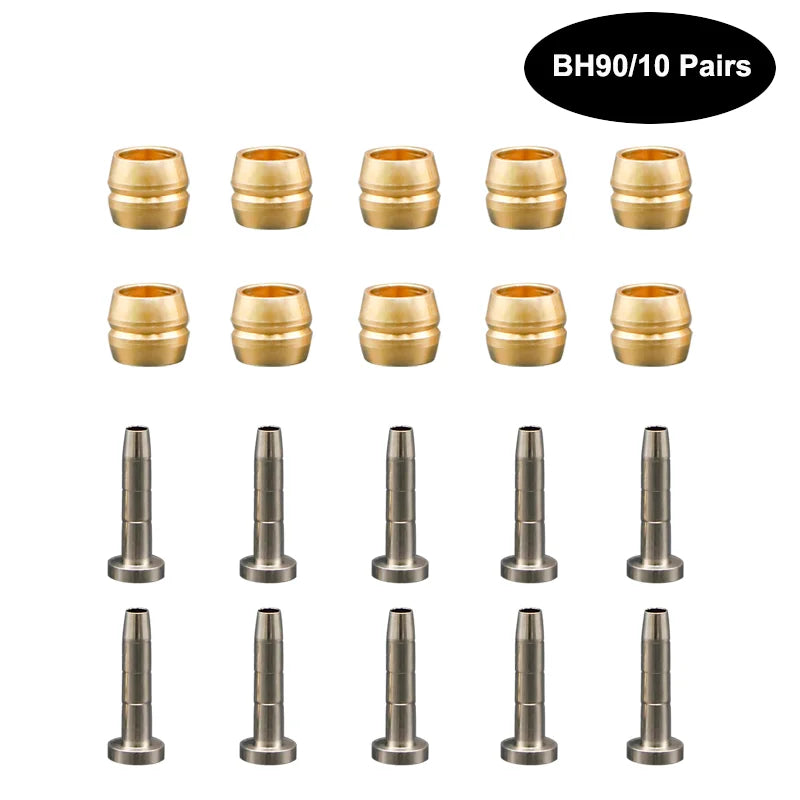 10 Pairs MTB Bike Hydraulic Disc Brake Needle Olive Connect Insert For Olive Shimano BH90 BH59 SRAM Bicycle Brake Hose