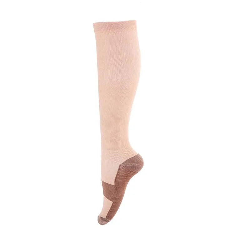 Unisex Anti-Fatigue Compression Sock Miracle Copper Toot Pain Relief Anti Fatigue Magic Socks Support Knee High Stocking