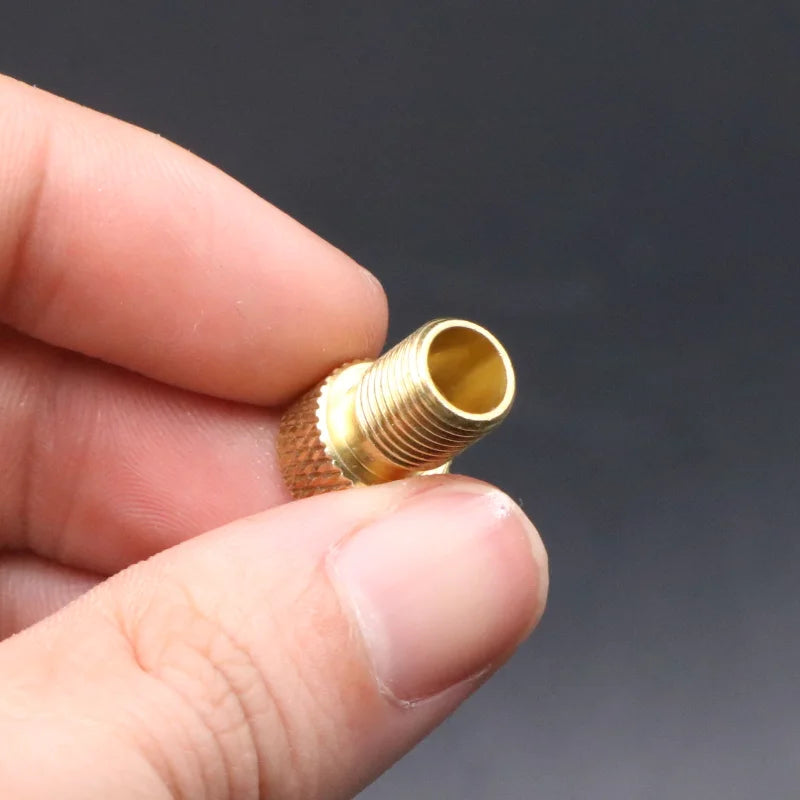 5Pcs Bicycle Tire Transfer Valve Adapter Presta To Schrader Copper Valve Adaptor Wheels Gas Nozzle Tool Cycling Accessories