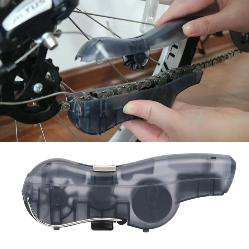 Bicycle Chain Cleaner Portable Mountain Road Bike Chain Scrubber Wash Tool Multifunctional Outdoor Cycling Cleaning Accessories