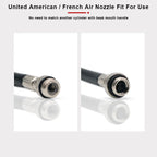 Portable Bicycle Pump With Hose Ball Needle Mountain Road Bike Hand Air Pump Tire Inflator Schrader Presta Valve MTB Accessories