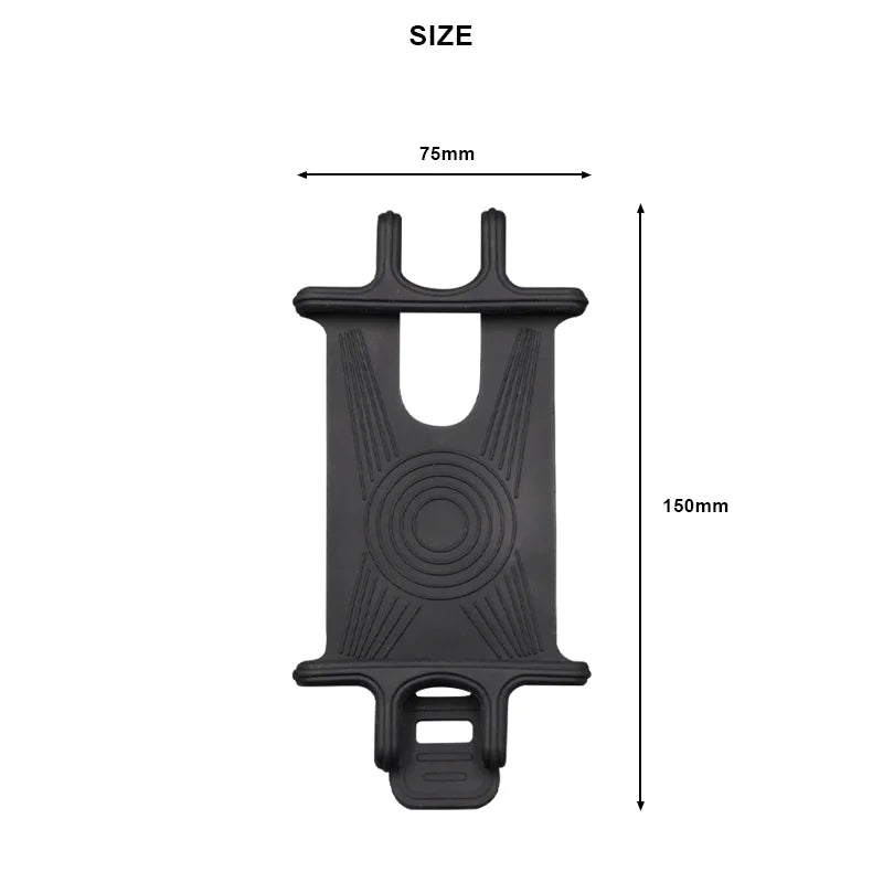 Universal Bicycle Mobile Phone Holder Non-Slip Silicone Material MTB Bike Mobile Phone Navigation Bracket Cycling Accessories