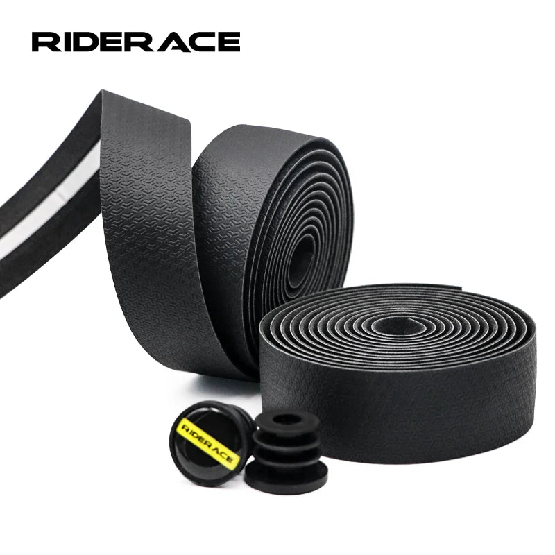 Bike Handlebar Tape PU+EVA Leather Anti-Slip Shockproof Bicycle Handle Bar Wrap Strap Racing Fixed Gear Belt Cycling Accessories