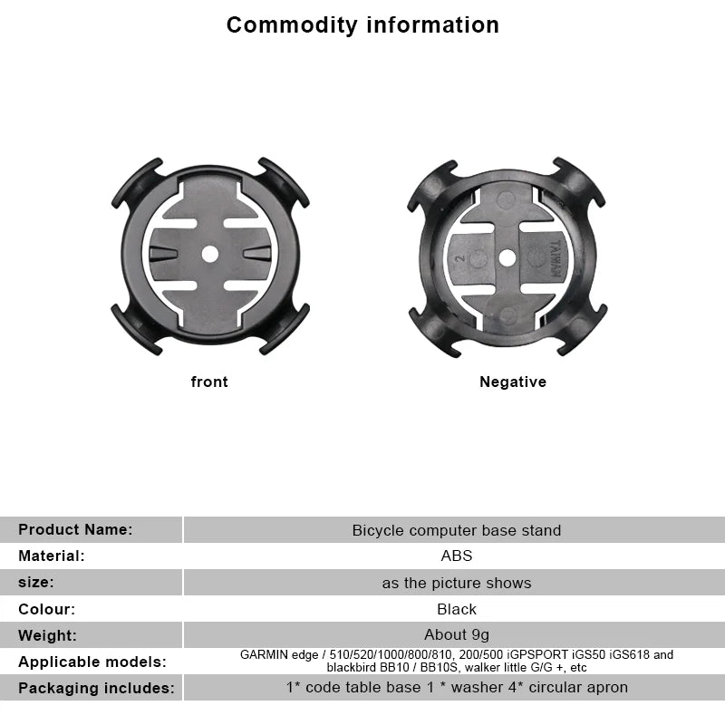 Bicycle Computer Holder For Garmin Igpsport Stopwatch Stands Extend Adapter Bracket MTB Bike Speedometer Mount Accessories