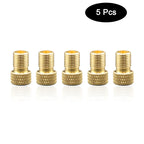 5Pcs Bicycle Tire Transfer Valve Adapter Presta To Schrader Copper Valve Adaptor Wheels Gas Nozzle Tool Cycling Accessories