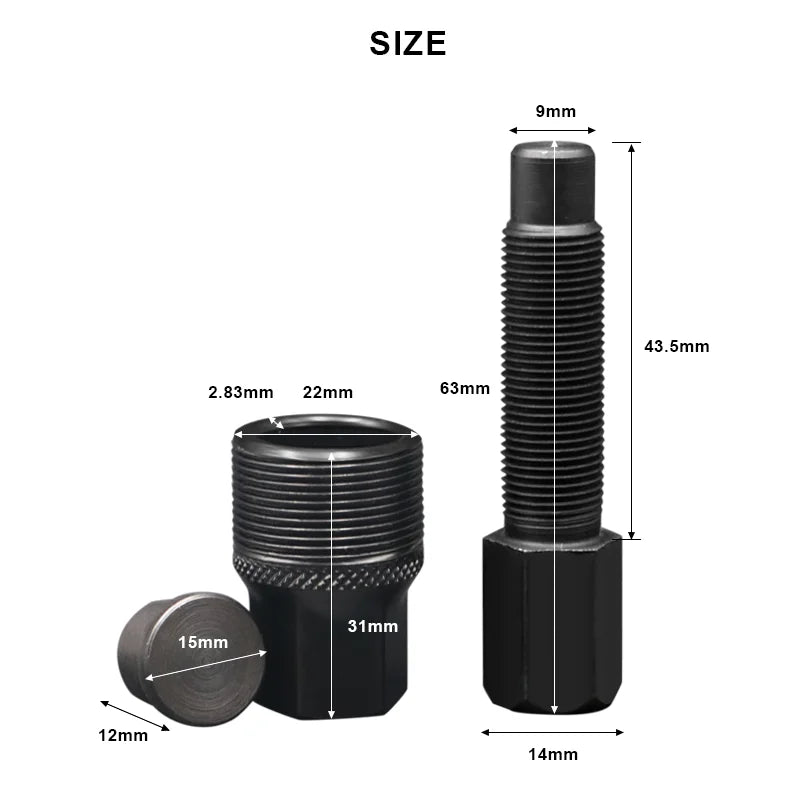 Bicycle Crankset Puller Bottom Bracket Remover Mountain Bike Repair Tools Crankset Pedal Remover Cycling Repair Accessories