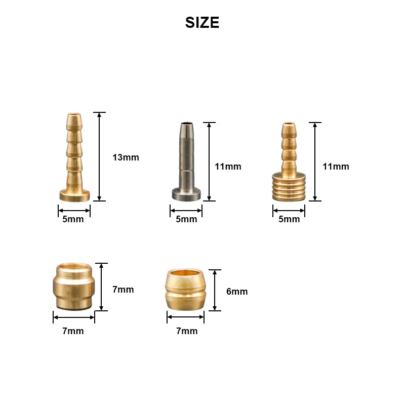 10 Pairs MTB Bike Hydraulic Disc Brake Needle Olive Connect Insert For Olive Shimano BH90 BH59 SRAM Bicycle Brake Hose