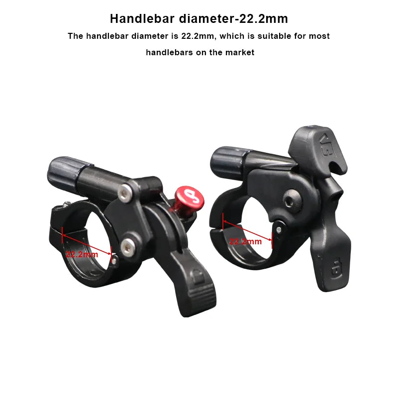 Bicycle Fork Remote Control Lever Switch With Cable Aluminum Alloy Lockout Button MTB Bike Front Fork Wire Controller Switch