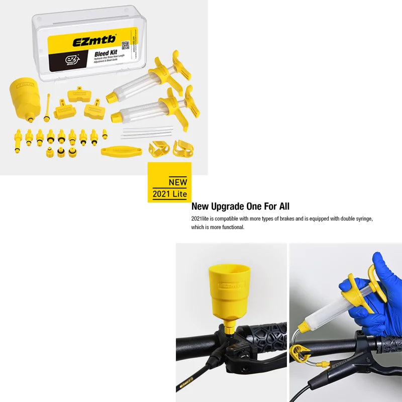 EZMTB Bike Hydraulic Disc Brake Oil Bleed Kit For Shimano Magura Hope Sram Avid Mula Hayes Road Bicycle Brake MTB Repair Tools