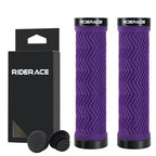 MTB Bike Handlebar Grips TPR Rubber Non-slip Comfortable Aluminum Alloy Lock On Bicycle Handlebar Cover Cycling Accessories