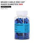 200Pcs Cnc Bike Derailleur Cable Housing End Cap Aluminum Alloy Bicycle Brake Cable Housing Cover Cycling Shift Line Cover