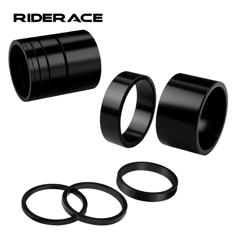 Bicycle Headset Spacer Aluminum Alloy For 28.6mm Bike Stem Washer Steerer Tube Fork Stem Height Adjust Ring For 2/3/5/10/20mm