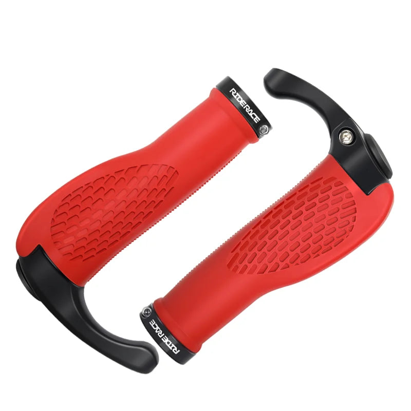 1 Pair Bicycle Handlebar Grips Quality Rubber Anti Skid Mountain Bike Handlebar Grips Horns Handlebar Ergonomics Wrist Support