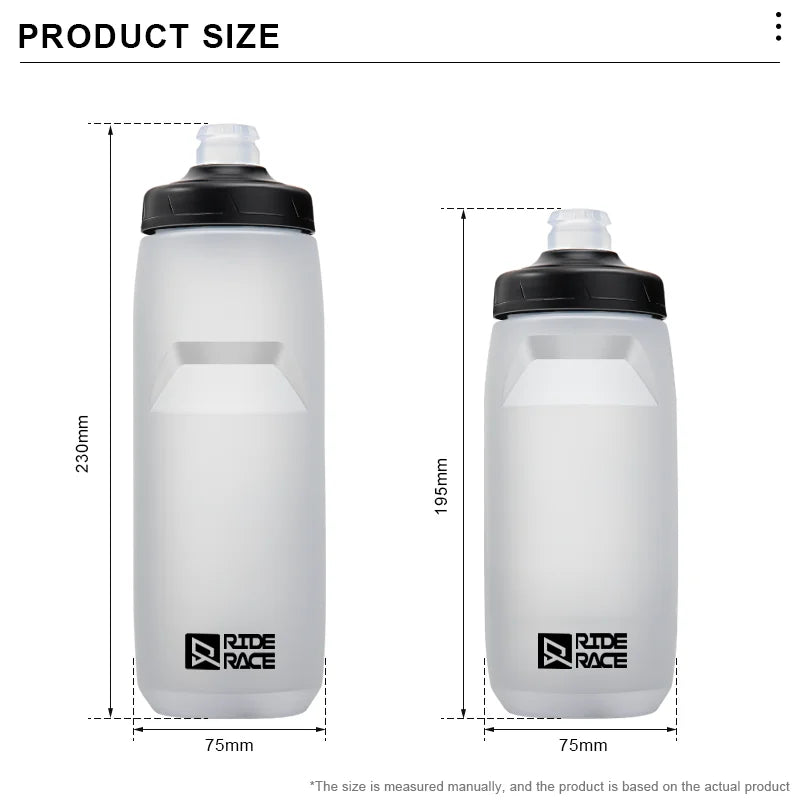 620/750ML Bicycle Water Bottle PP5 Taste-Free Lightweight Outdoor Sports Squeeze Mug Large Capacity Portable Cycling Equipment