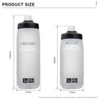 620/750ML Bicycle Water Bottle PP5 Taste-Free Lightweight Outdoor Sports Squeeze Mug Large Capacity Portable Cycling Equipment