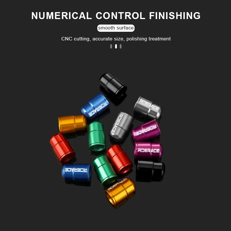 Bike Tire Valve Caps Waterproof Dustproof Aluminum Alloy Ultralight MTB Road Bicycle Tyre Gas Nozzle Cover For Av Schrader Valve