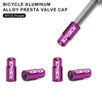 2/4/Pcs Bicycle Tire Valve Cap Aluminum Alloy MTB Road Bike Tube Tyre Gas Nozzle Cover For Fv Presta Valve Dustproof Protector