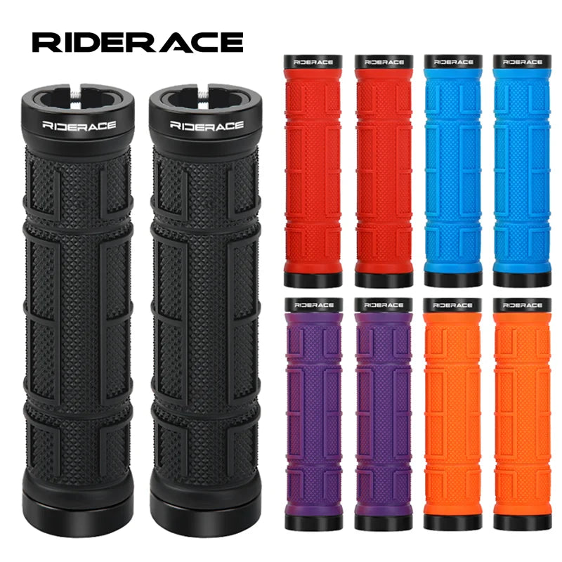Bicycle Grips Ergonomic TPR Rubber Anti-Slip Shockproof Mountain Bike Handlebar Cover Durable Comfortable MTB Handle Cuffs