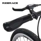1 Pair Bicycle Grips Aluminum Alloy Dual Lock Ring Mountain Bike Handlebar Grips Ergonomic Comfortable Non-Slip Shockproof