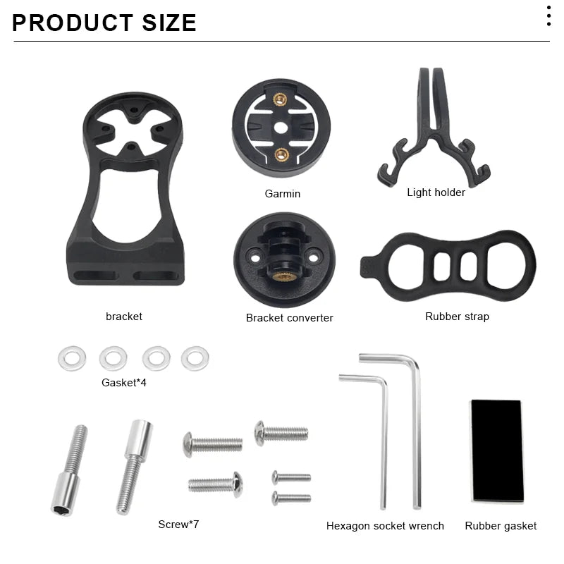 Bicycle Computer Speedometer Holder Nylon Bracket Bike Handlebar Mount For Garmin Bryton Gopro Sports Camera Flashlight Bracket