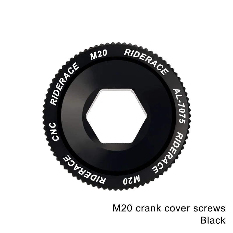 Bicycle Crank Arm Fixing Bolt Crankset Nut Aluminum Alloy MTB Bike Crank Cover Screw Cap M18 M20 Bolt For Shimano Crank Bolt Cap