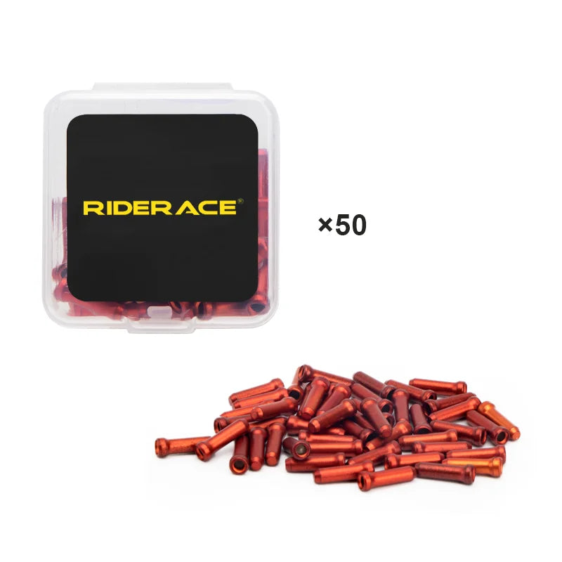 50 Pcs/Lot Bicycle Brake Shifter Cable End Caps MTB Bike Derailleur Shift Wire Ferrules Brake Shifter Inner Cable Tips Crimps