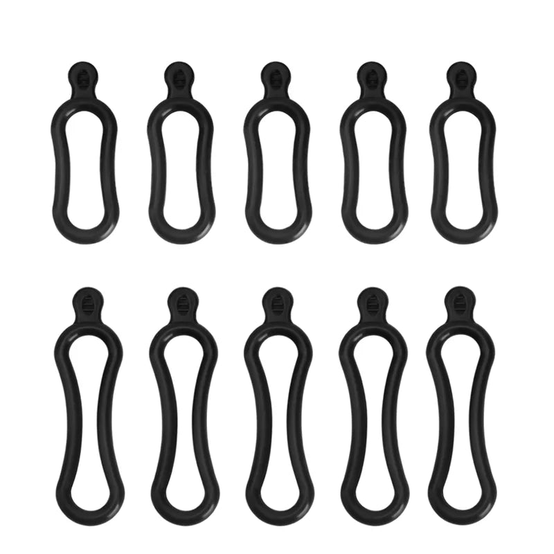 5/10Pcs Bicycle Front Light Torch Fixing Band Bike Light Torch Holder Bungee Stretch Rubber Straps Cycling Handlebar Light Strap