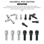 6Pcs Bicycle Stem Bolts M6X18mm Steel Hexagon Screw Disc Brake Caliper Bolts Bike Handlebar Screw With Washer Cycling Parts