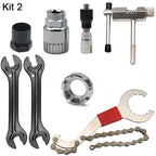 Bicycle Repair Tool Sets Chain Breaker Crank Puller MTB Bike Chain Measuring Ruler Flywheel Removal Outdoor Cycling Repair Tools