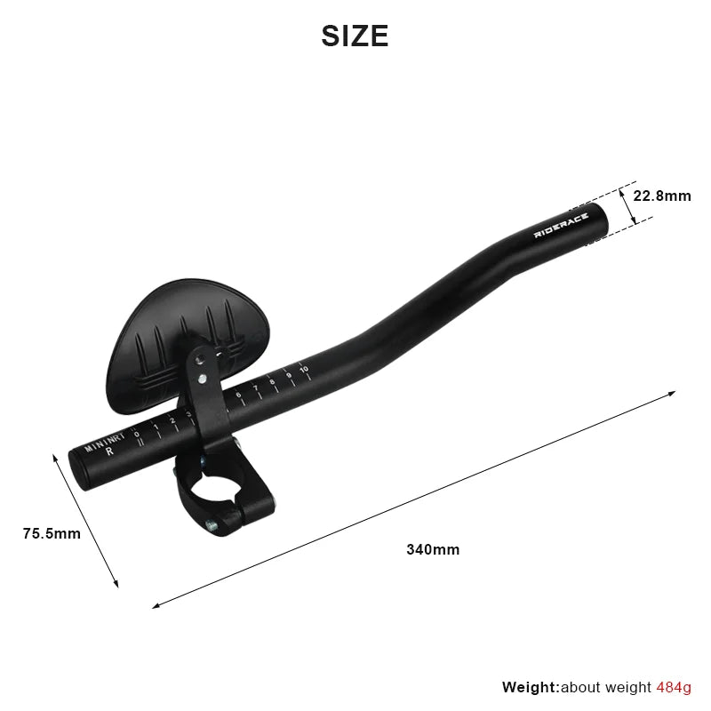 Bicycle Split Rest Handlebar Clip Aluminum Alloy Mountain Road Bike Long-Distance Race Bend Bar Straight TT Triathlon Extender