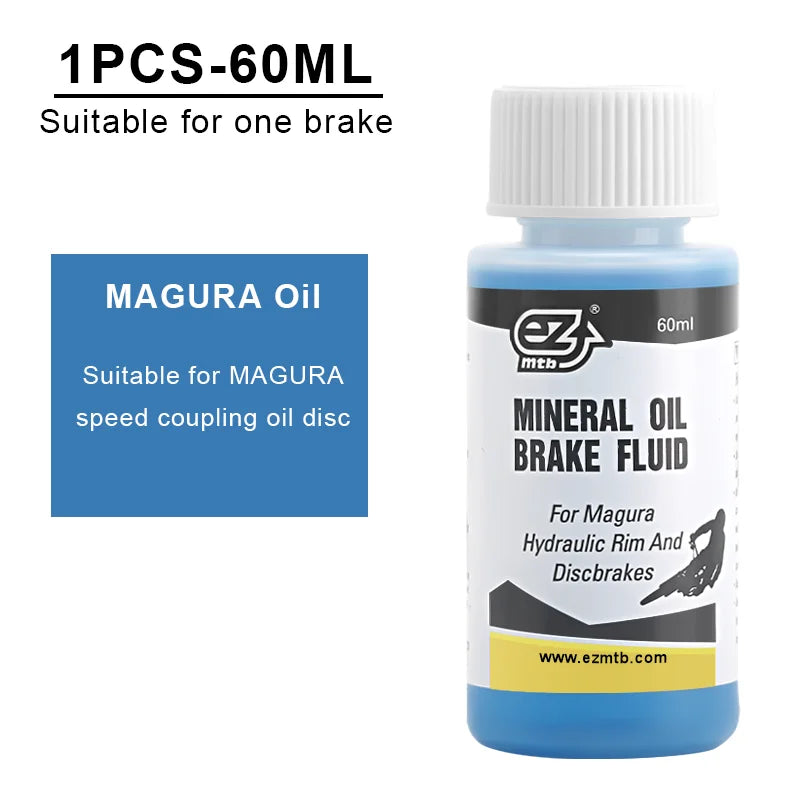 Bicycle Brake Oil Bleed Kit Brake Mineral Oil 60ML MTB Road Bike Hydraulic Disc Brake Oil Bleed Kit For SHIMANO TEKTRO SRAM NUTT