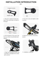 Bicycle Computer Speedometer Holder Nylon Bracket Bike Handlebar Mount For Garmin Bryton Gopro Sports Camera Flashlight Bracket