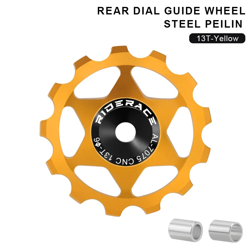 11T 13T Bicycle Pulley Rear Derailleur Multicolour MTB Road Bike Wheel Guide Bearing Jockey Pulley For Shimano Sram 4mm 5mm 6mm