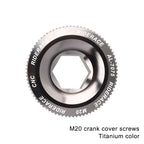 Bicycle Crank Arm Fixing Bolt Crankset Nut Aluminum Alloy MTB Bike Crank Cover Screw Cap M18 M20 Bolt For Shimano Crank Bolt Cap